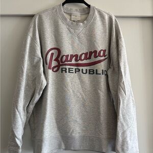 Banana Republic Logo Gray Men's Sweatshirt